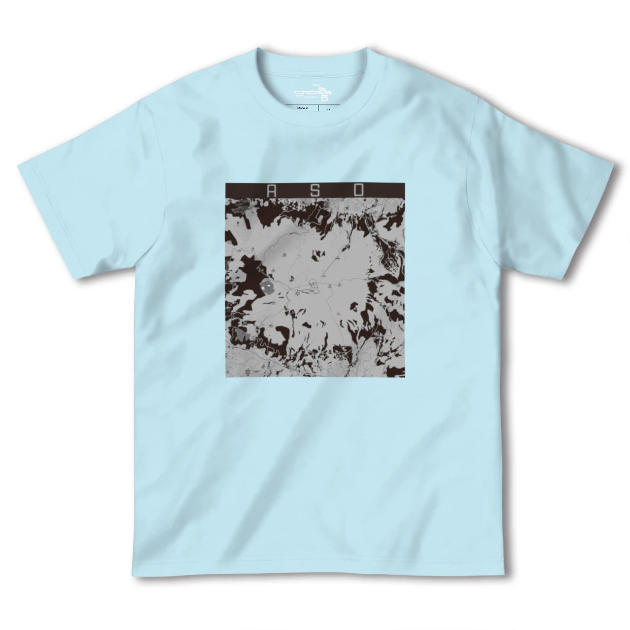 【阿蘇(熊本県)】地図柄ヘビーウェイトTシャツ