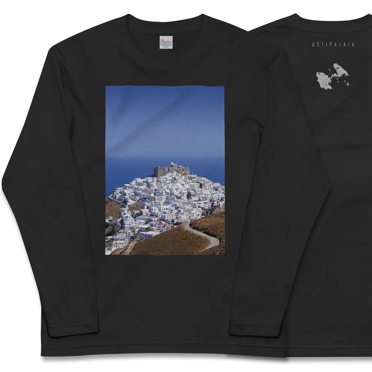 【アスティパレア(ギリシャ)】Map World ロングスリーブTシャツ