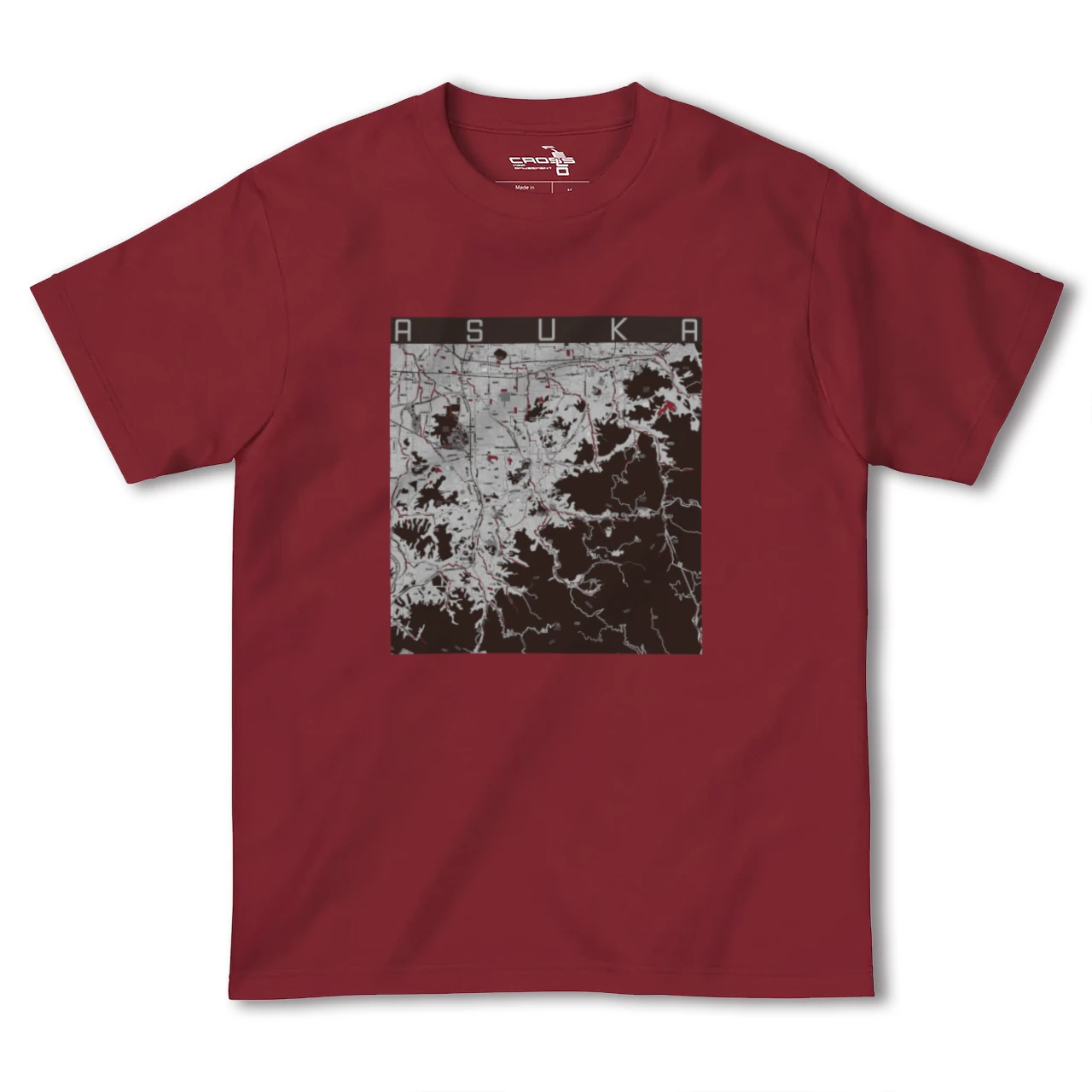 【明日香(奈良県)】地図柄ヘビーウェイトTシャツ