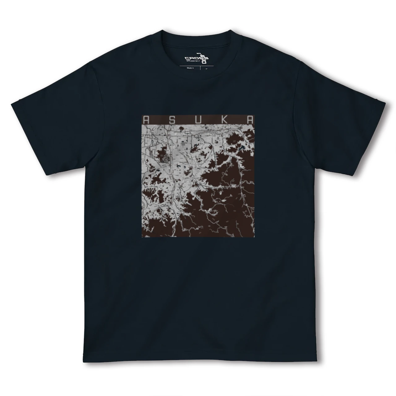 【明日香(奈良県)】地図柄ヘビーウェイトTシャツ