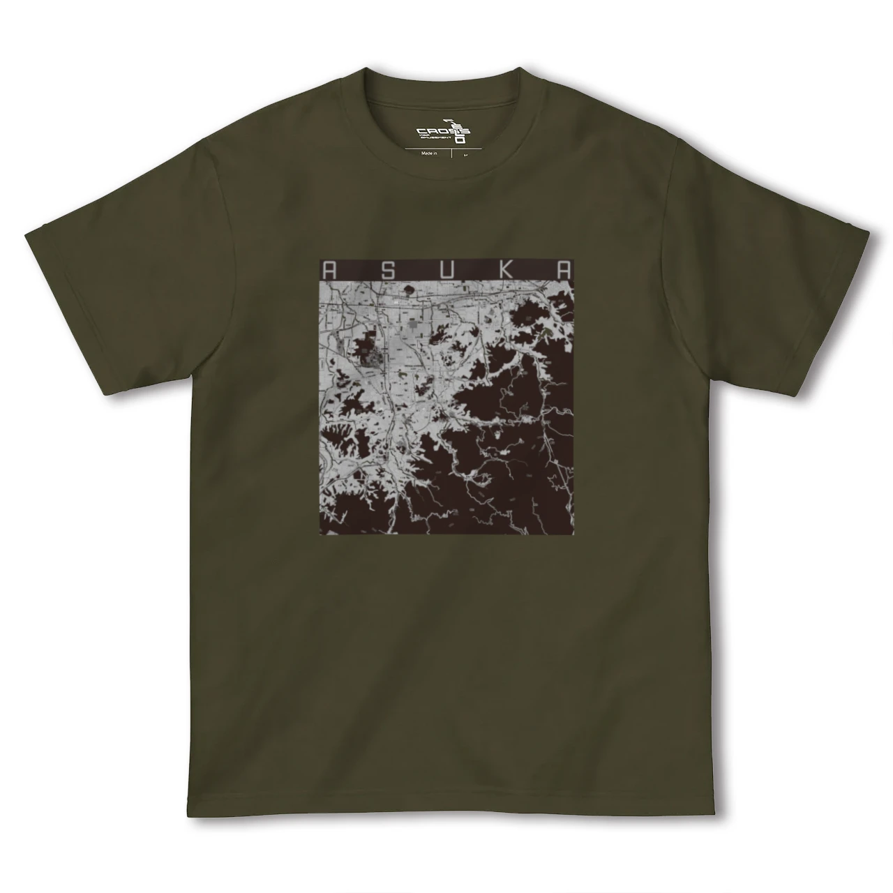 【明日香(奈良県)】地図柄ヘビーウェイトTシャツ