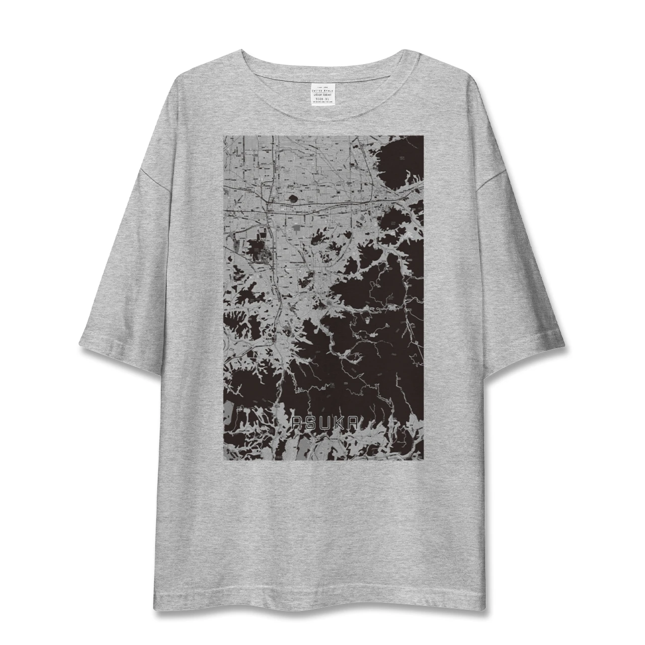 【明日香(奈良県)】地図柄ビッグシルエットTシャツ