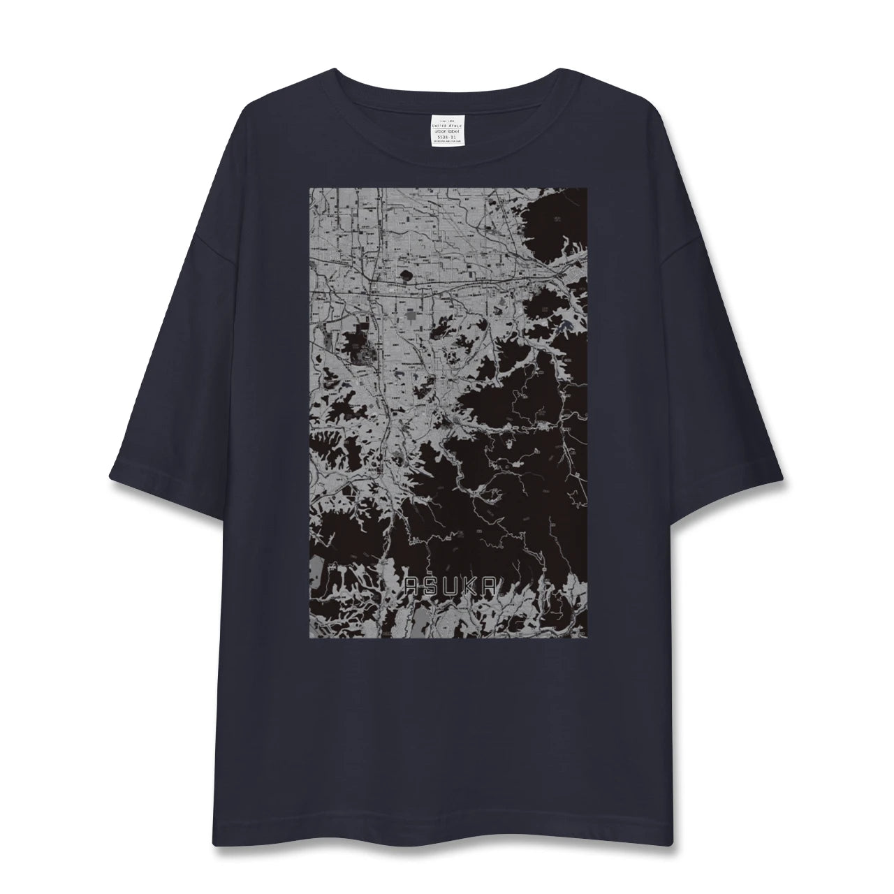 【明日香(奈良県)】地図柄ビッグシルエットTシャツ