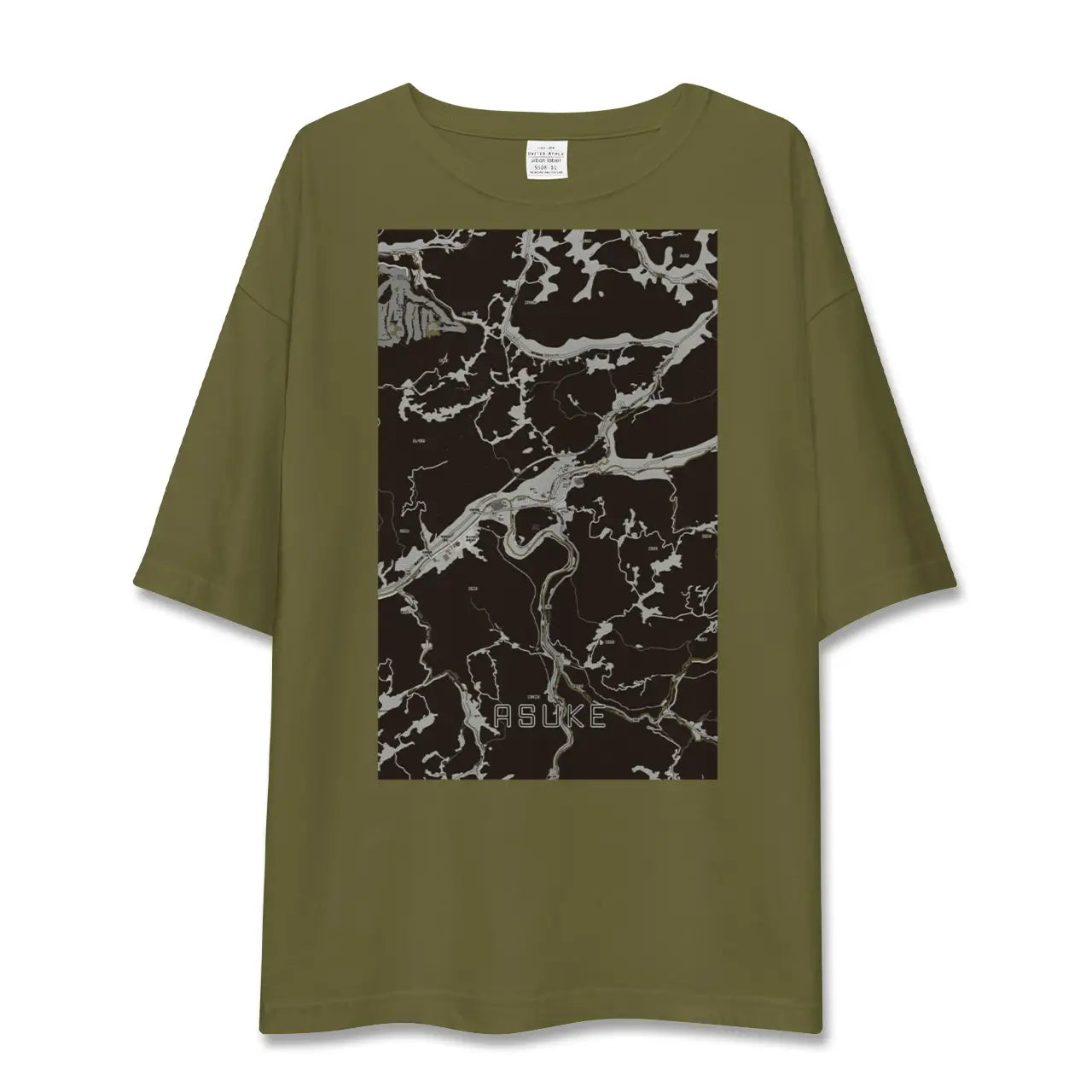 【足助(愛知県)】地図柄ビッグシルエットTシャツ