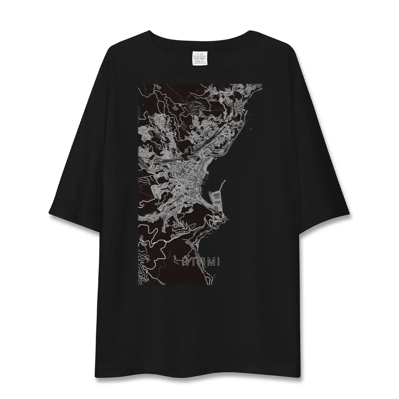【熱海(静岡県)】地図柄ビッグシルエットTシャツ