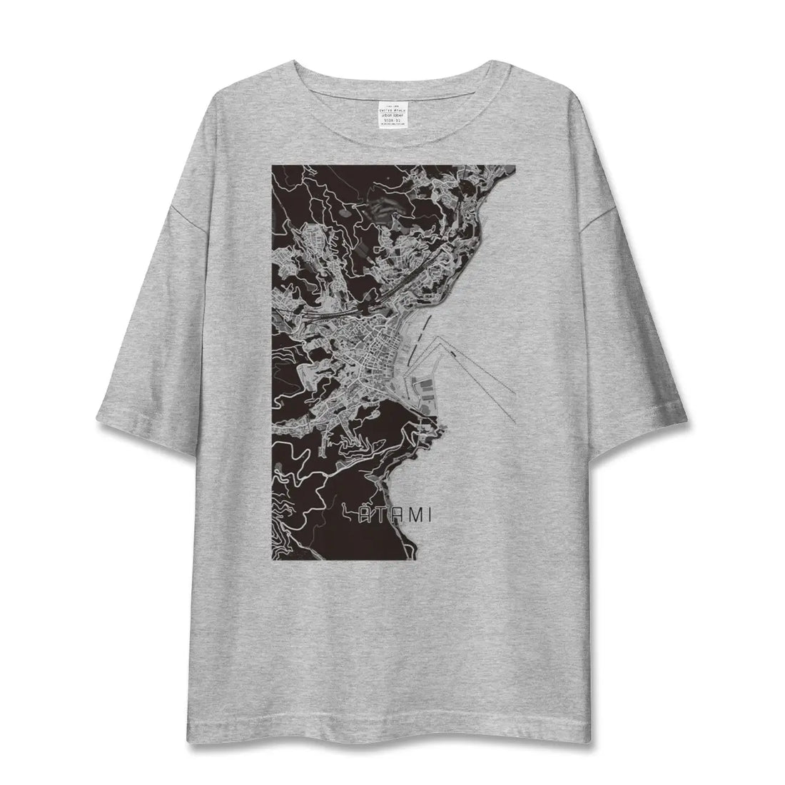 【熱海(静岡県)】地図柄ビッグシルエットTシャツ