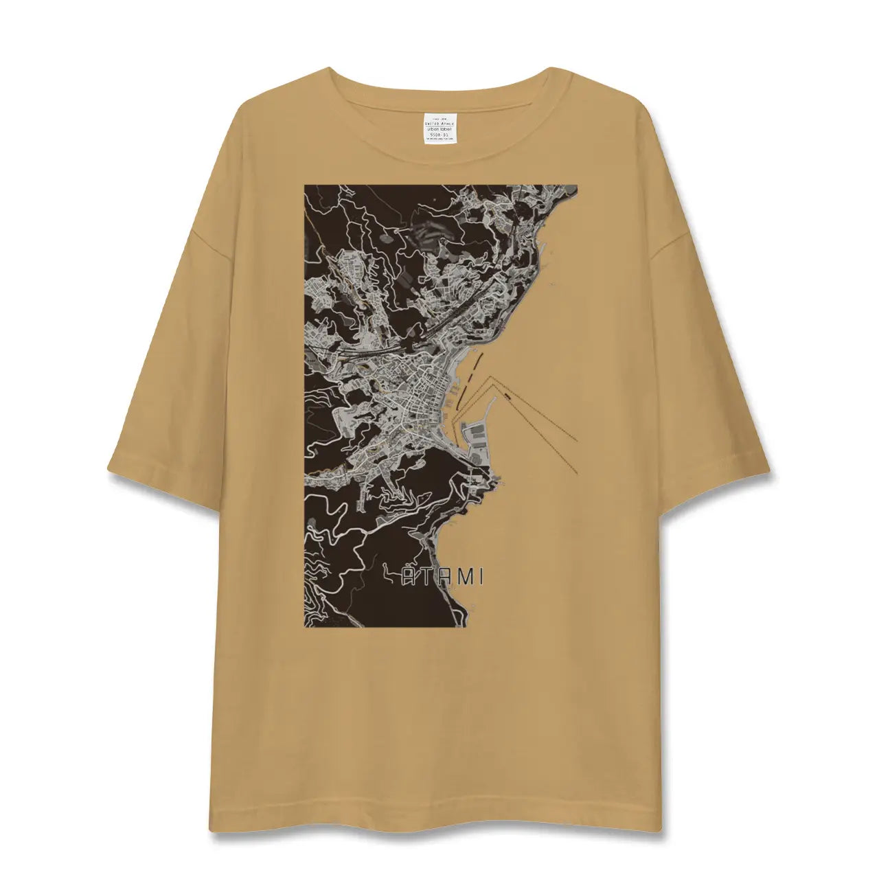 【熱海(静岡県)】地図柄ビッグシルエットTシャツ