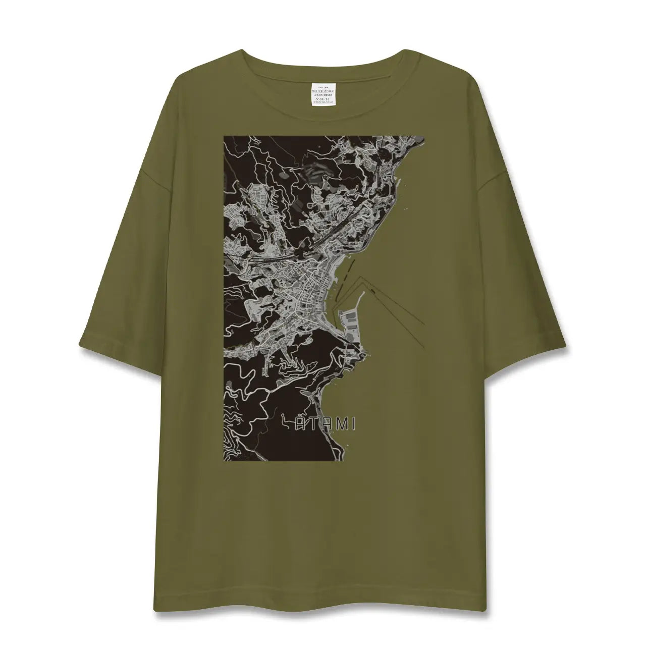 【熱海(静岡県)】地図柄ビッグシルエットTシャツ