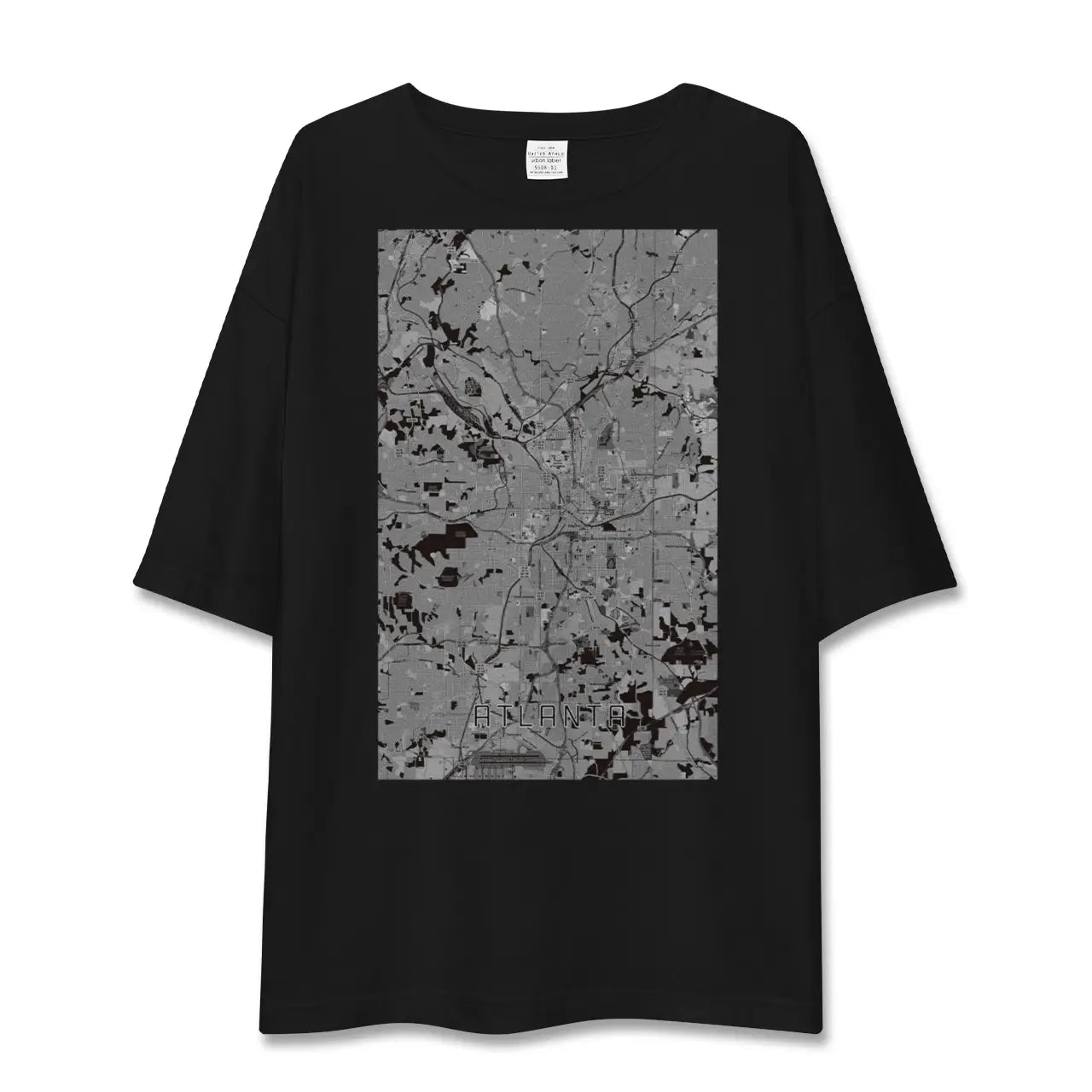 【アトランタ(アメリカ)】地図柄ビッグシルエットTシャツ
