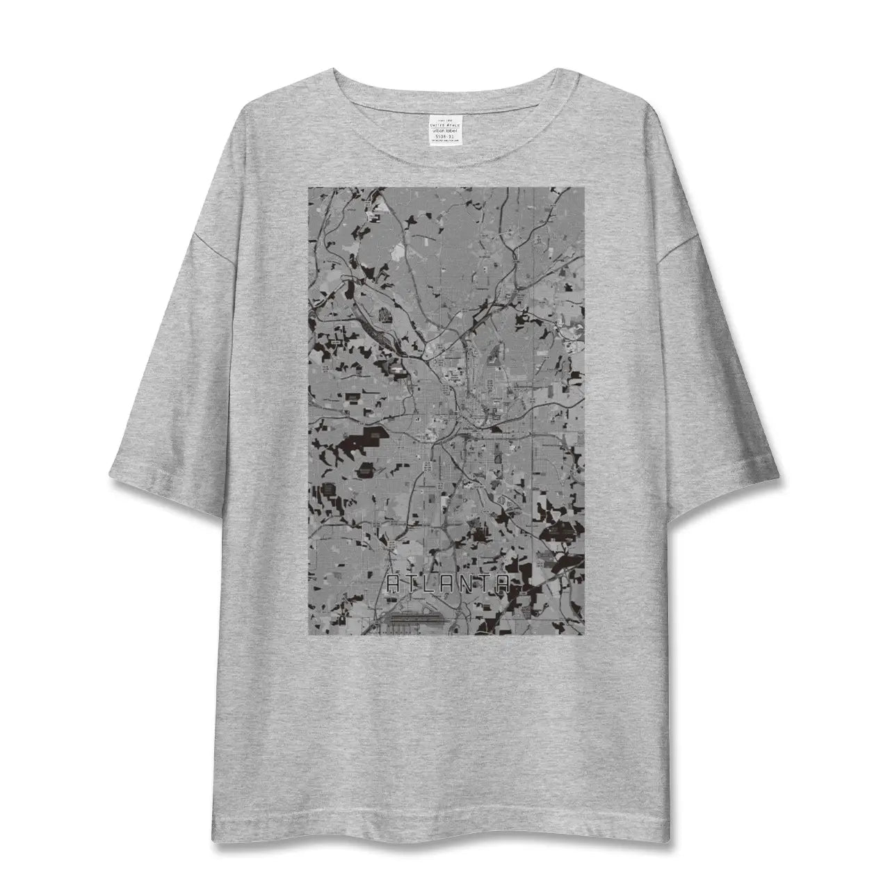 【アトランタ(アメリカ)】地図柄ビッグシルエットTシャツ