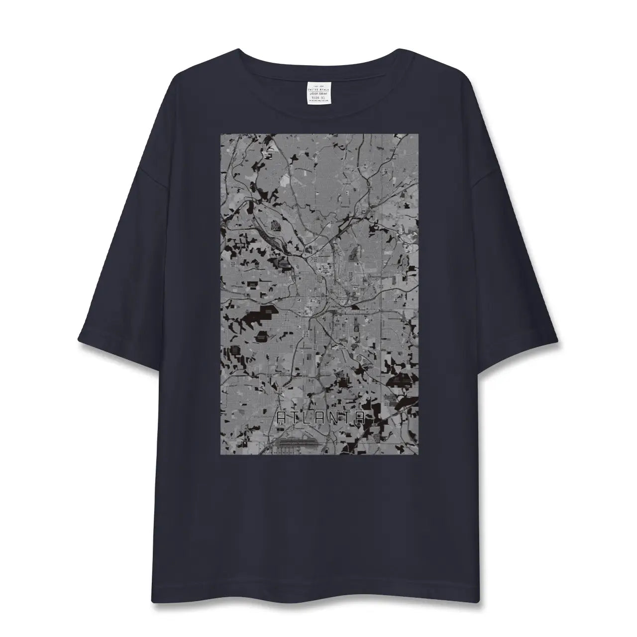 【アトランタ(アメリカ)】地図柄ビッグシルエットTシャツ