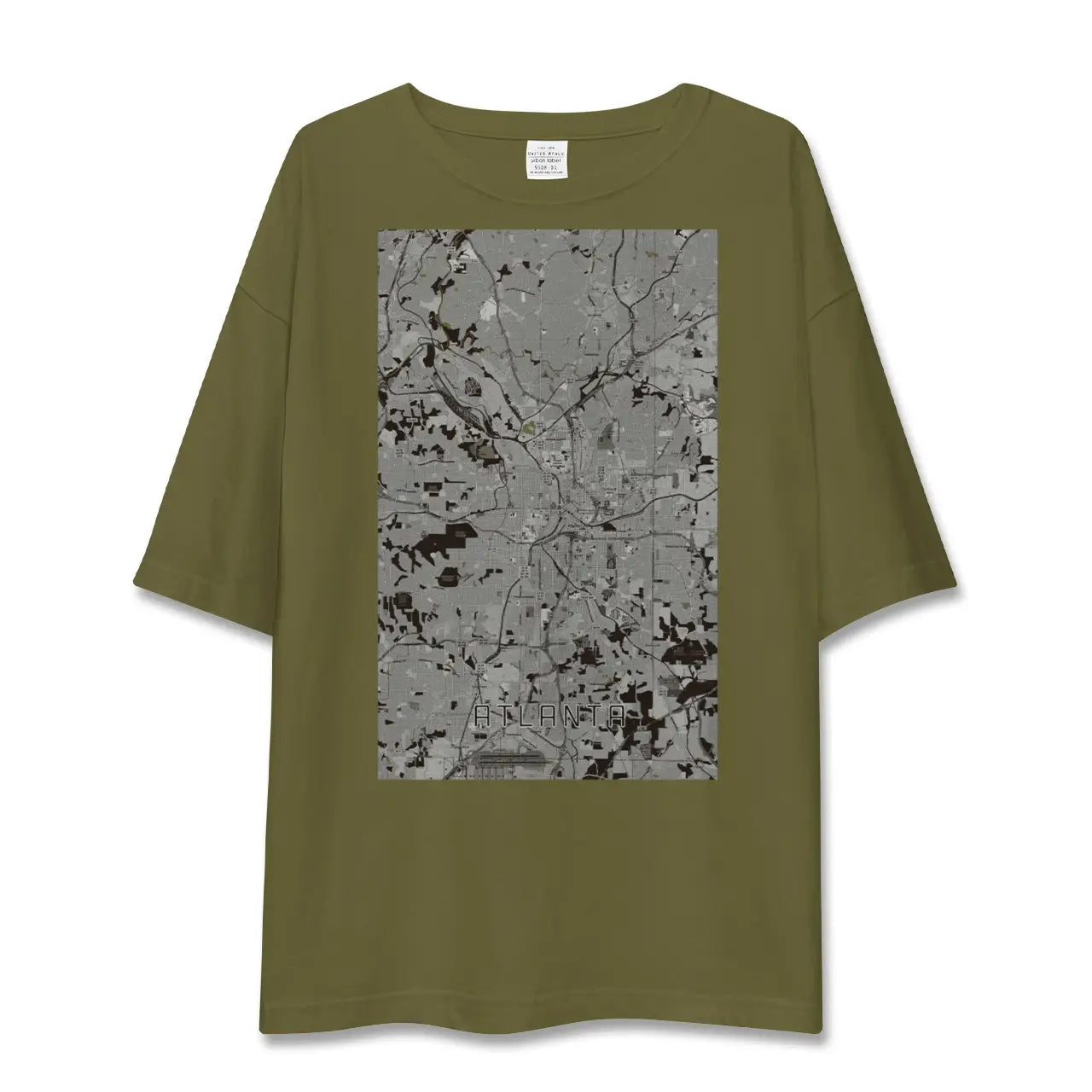 【アトランタ(アメリカ)】地図柄ビッグシルエットTシャツ