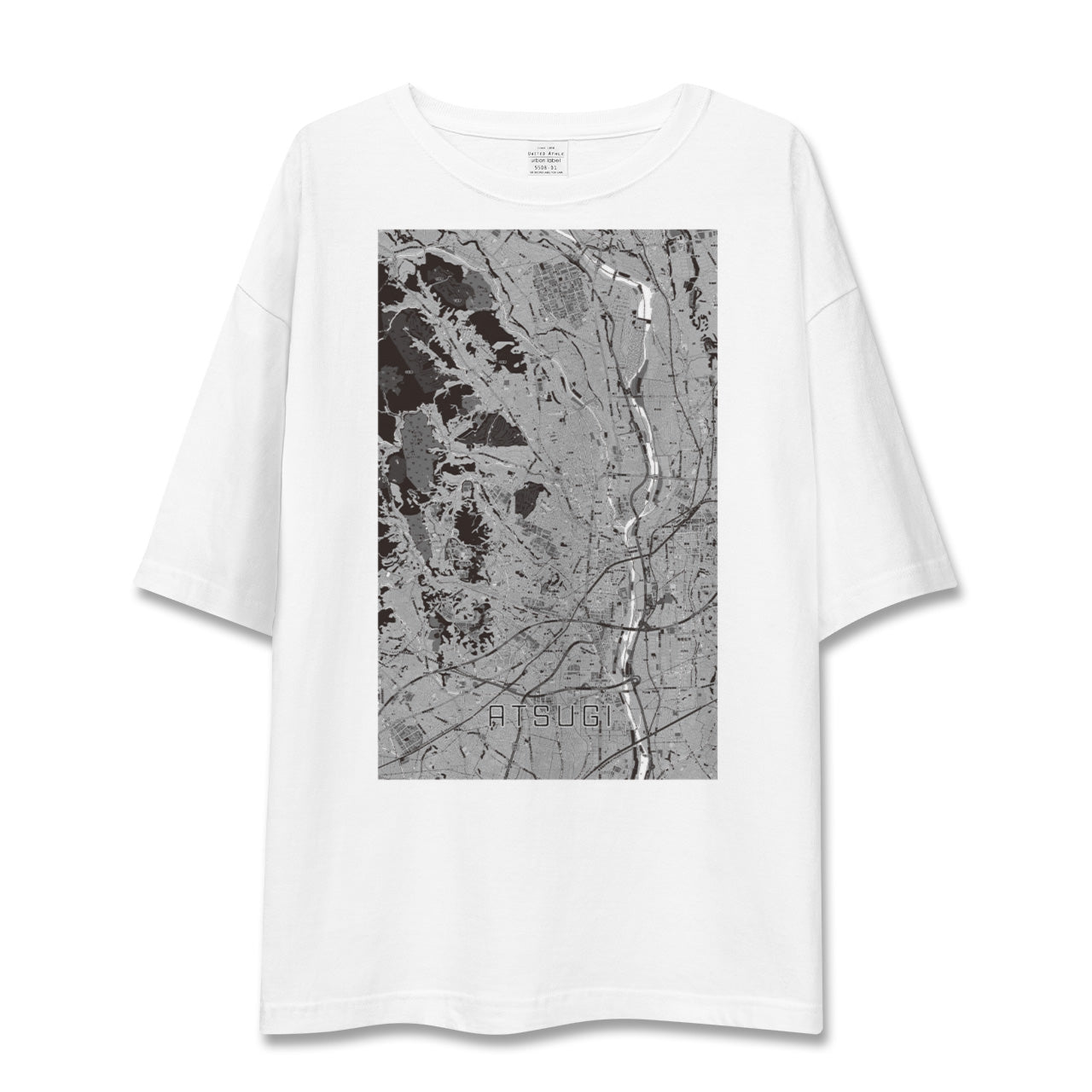 【厚木(神奈川県)】地図柄ビッグシルエットTシャツ