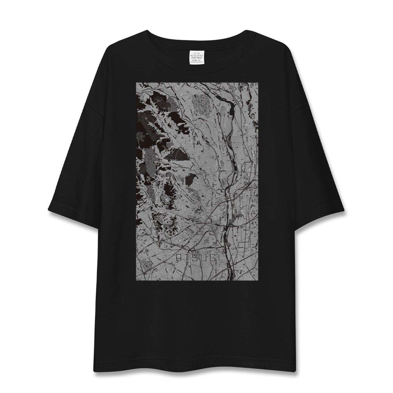 【厚木(神奈川県)】地図柄ビッグシルエットTシャツ