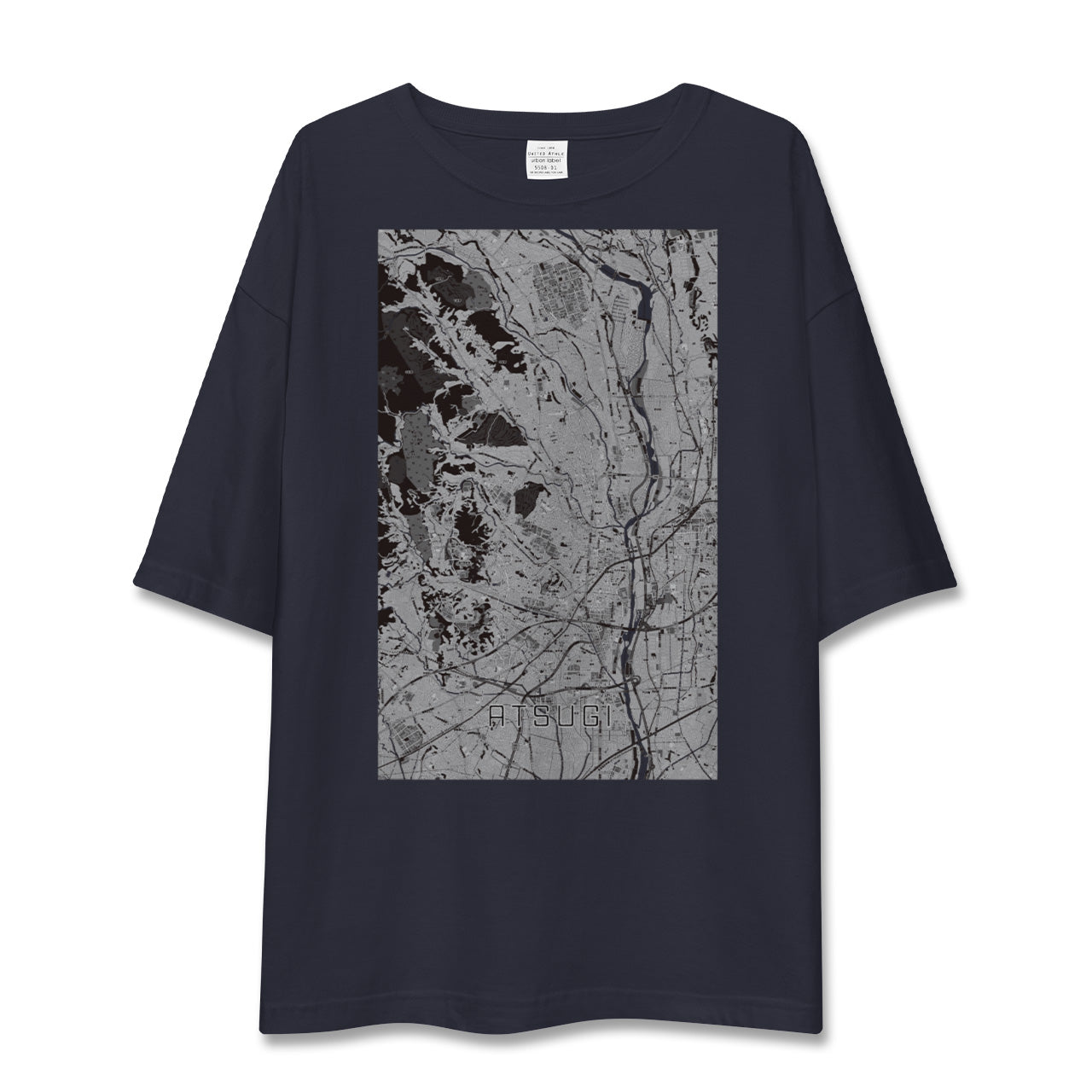 【厚木(神奈川県)】地図柄ビッグシルエットTシャツ
