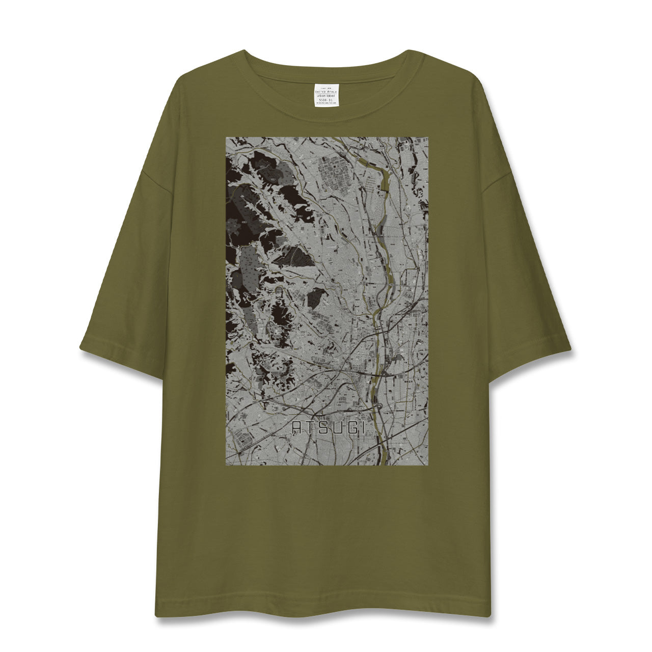 【厚木(神奈川県)】地図柄ビッグシルエットTシャツ