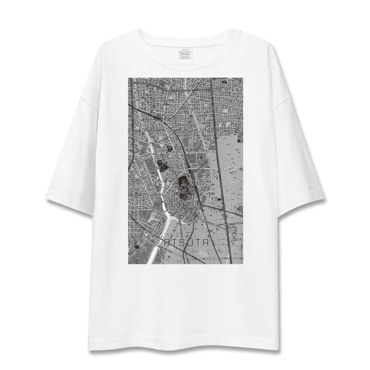 【熱田(愛知県)】地図柄ビッグシルエットTシャツ
