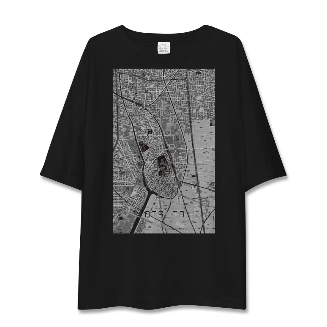 【熱田(愛知県)】地図柄ビッグシルエットTシャツ