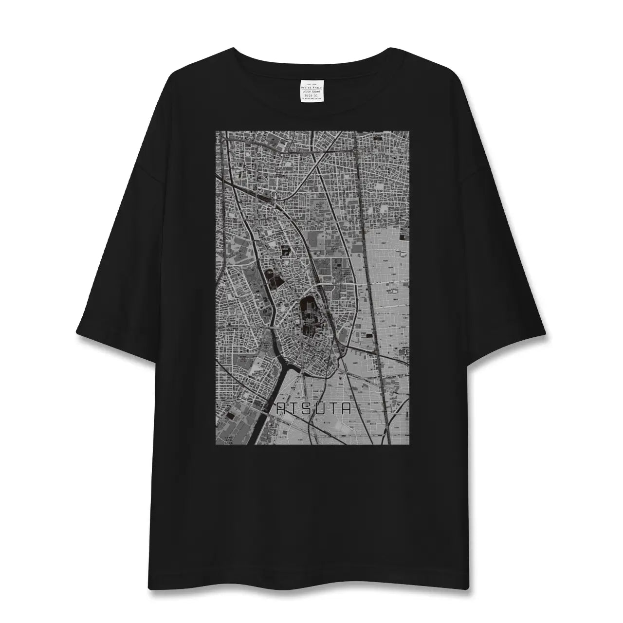 【熱田(愛知県)】地図柄ビッグシルエットTシャツ