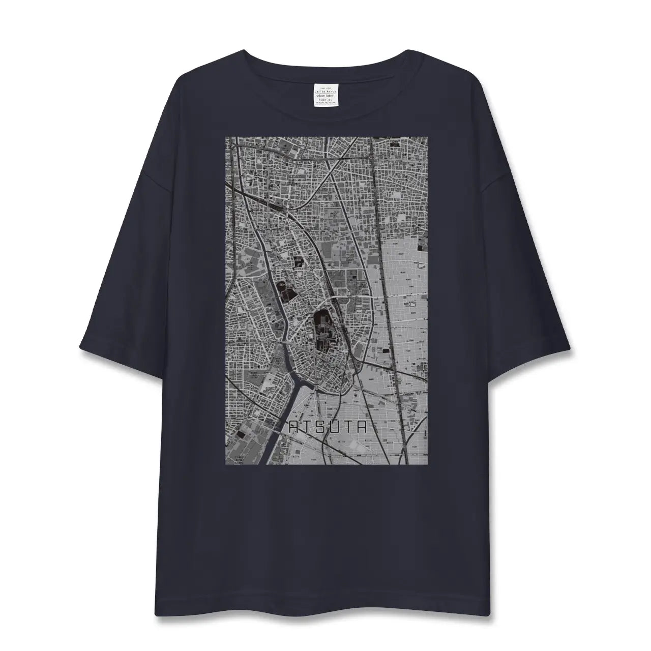 【熱田(愛知県)】地図柄ビッグシルエットTシャツ