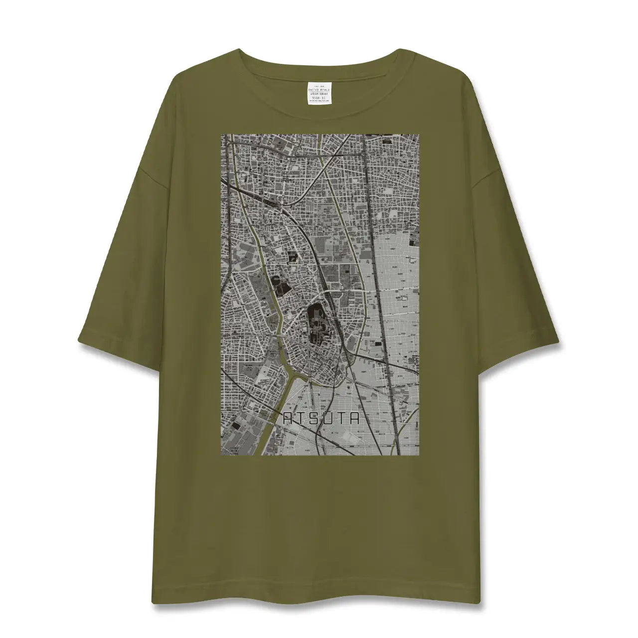 【熱田(愛知県)】地図柄ビッグシルエットTシャツ