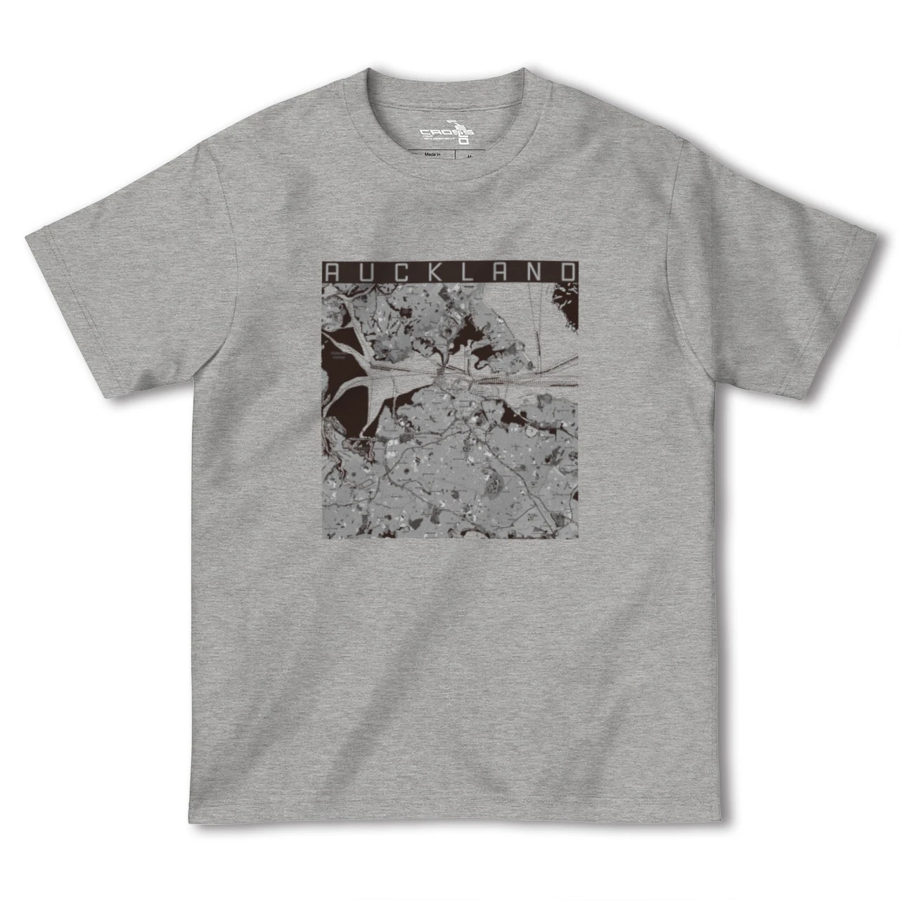 【オークランド(ニュージーランド)】地図柄ヘビーウェイトTシャツ