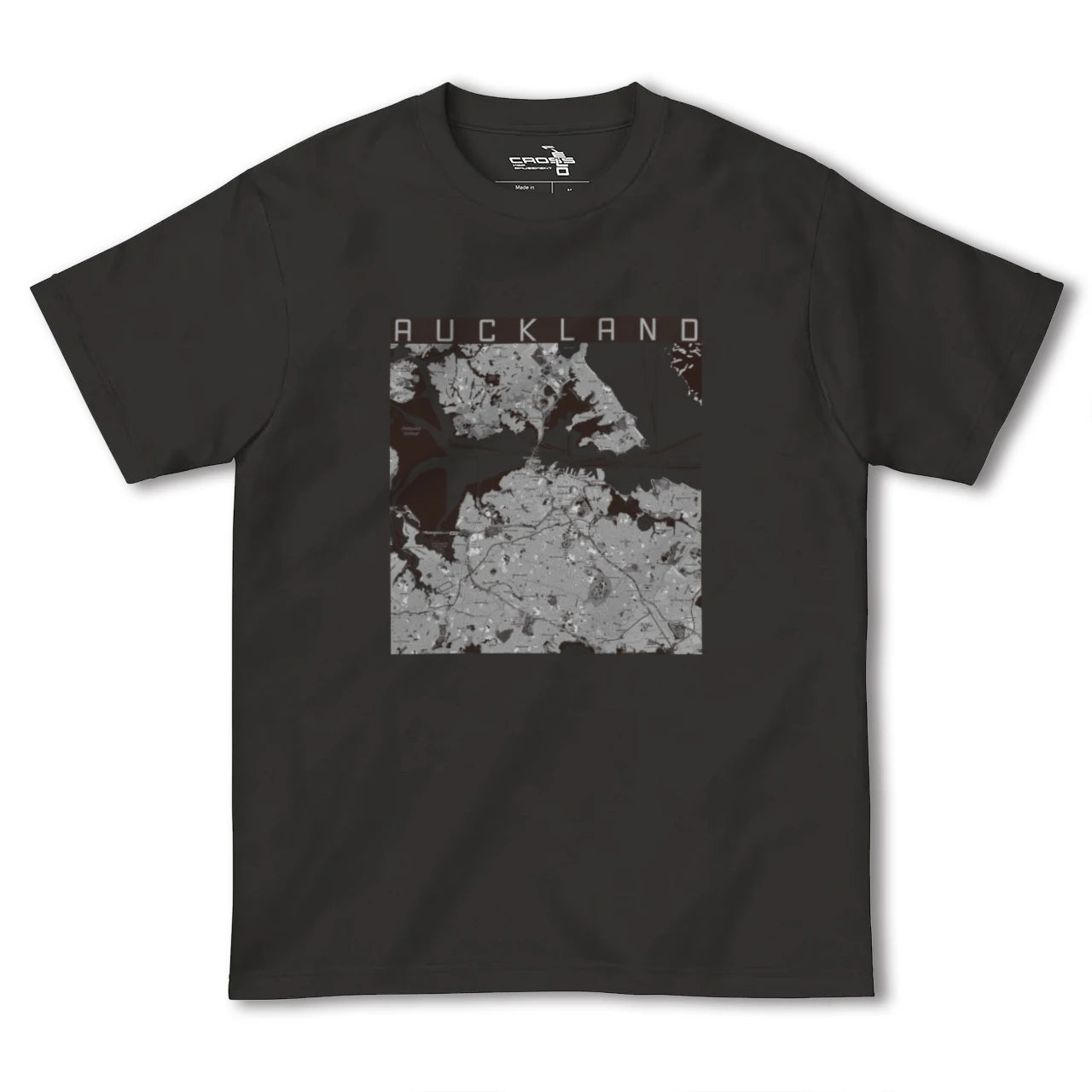 【オークランド(ニュージーランド)】地図柄ヘビーウェイトTシャツ