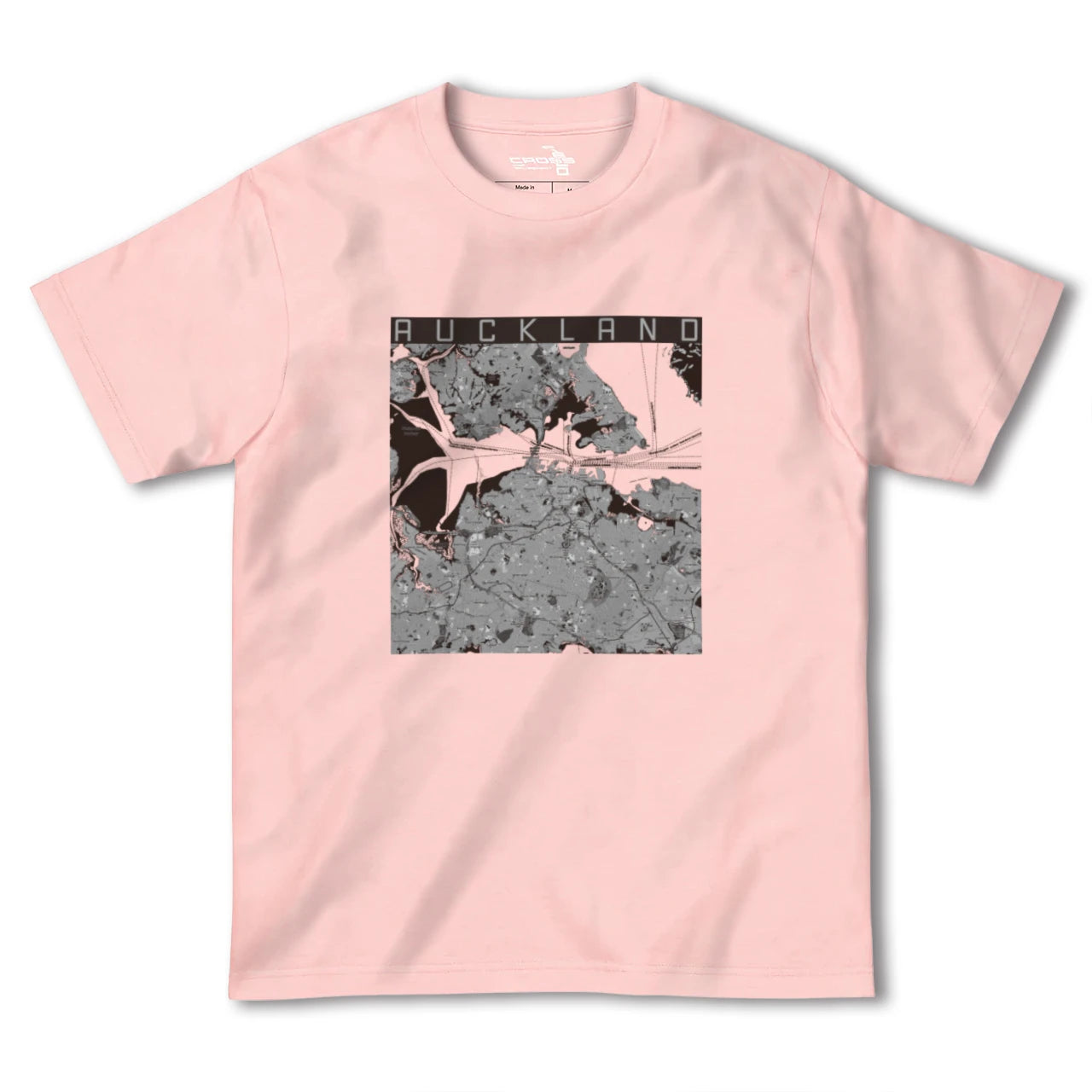 【オークランド(ニュージーランド)】地図柄ヘビーウェイトTシャツ