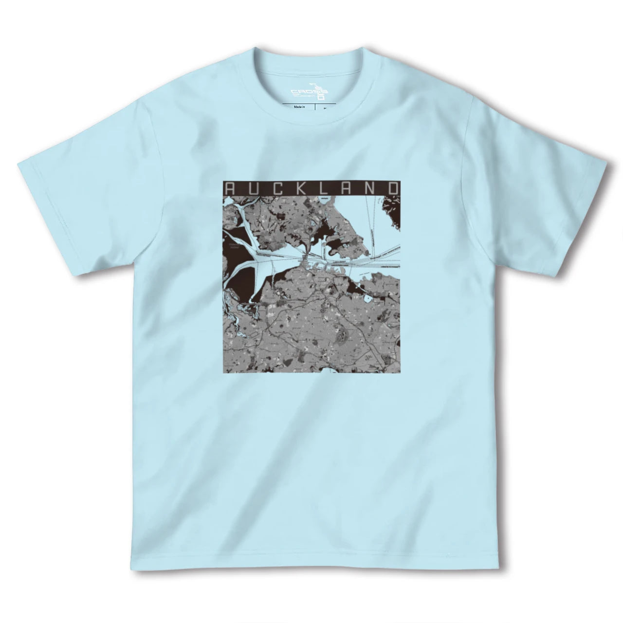 【オークランド(ニュージーランド)】地図柄ヘビーウェイトTシャツ