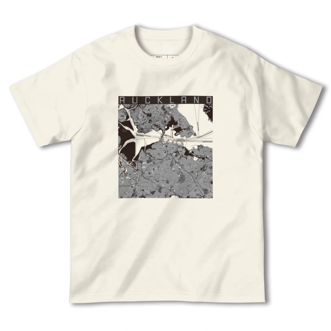 【オークランド(ニュージーランド)】地図柄ヘビーウェイトTシャツ