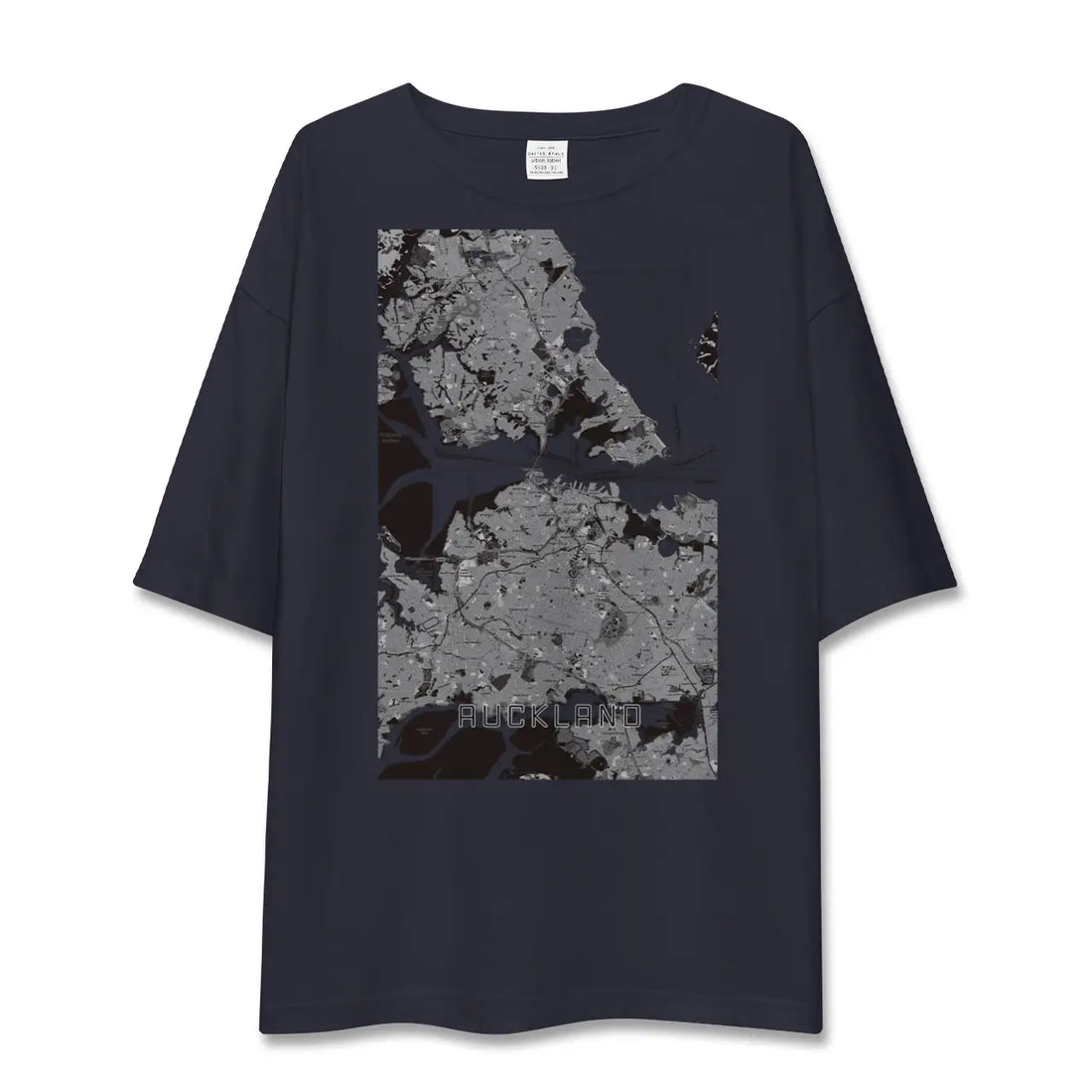 【オークランド(ニュージーランド)】地図柄ビッグシルエットTシャツ