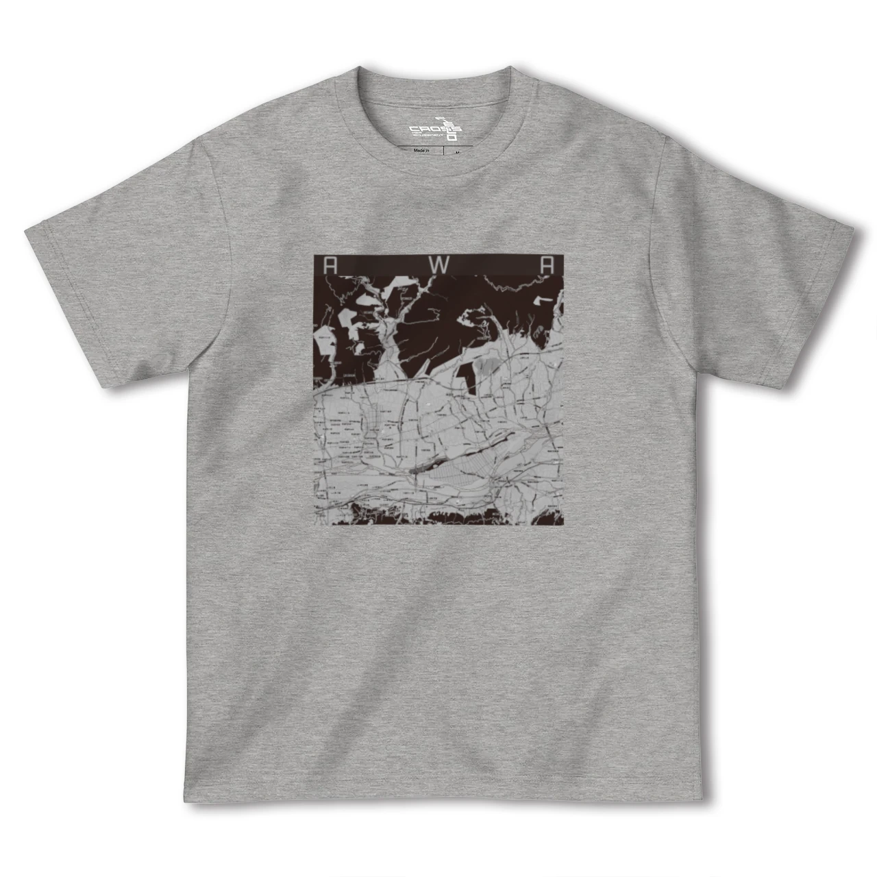 【阿波(徳島県)】地図柄ヘビーウェイトTシャツ