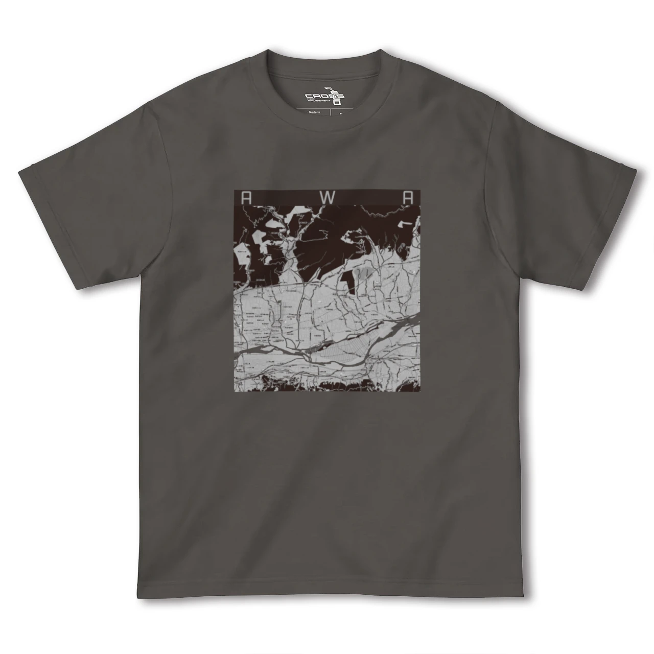 【阿波(徳島県)】地図柄ヘビーウェイトTシャツ