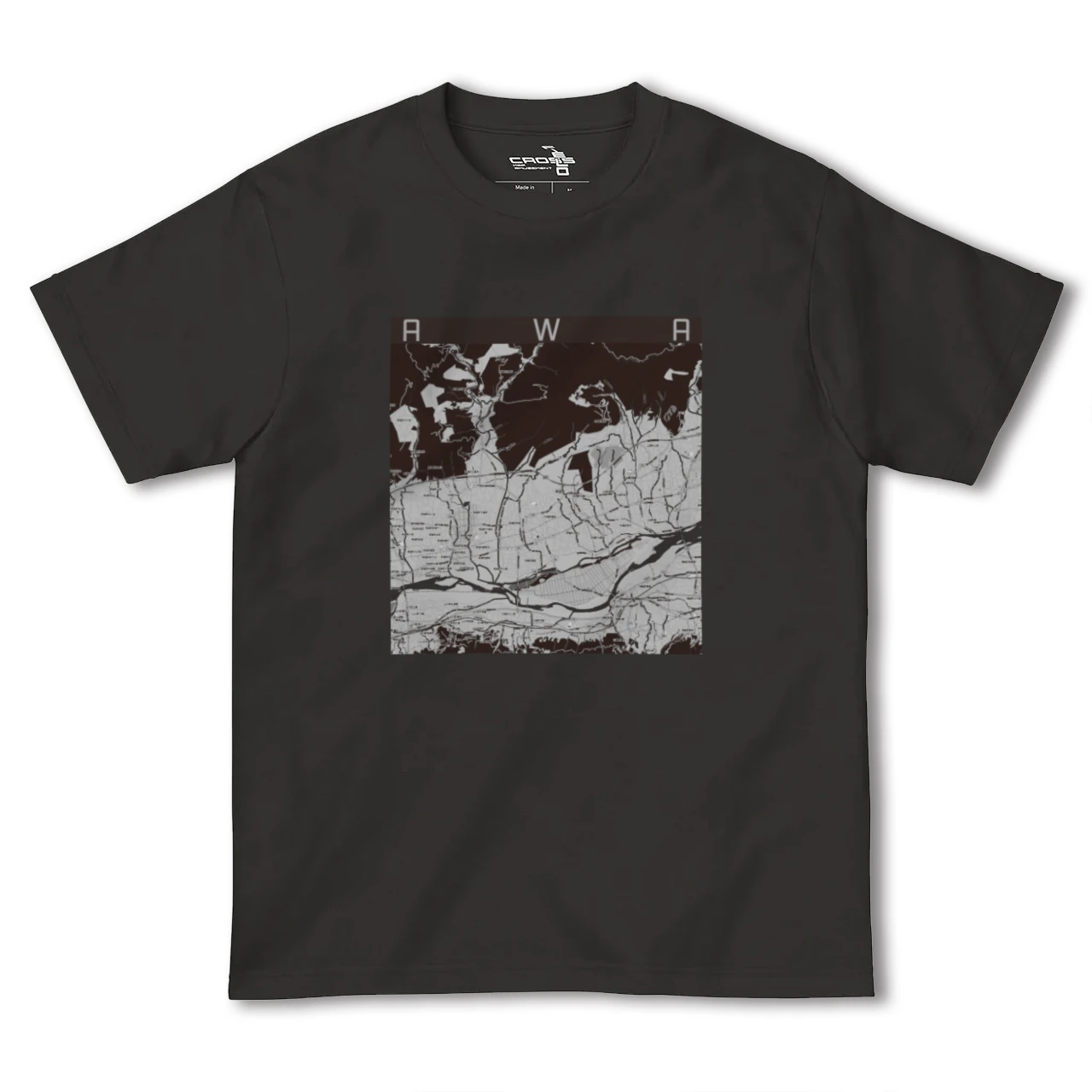 【阿波(徳島県)】地図柄ヘビーウェイトTシャツ