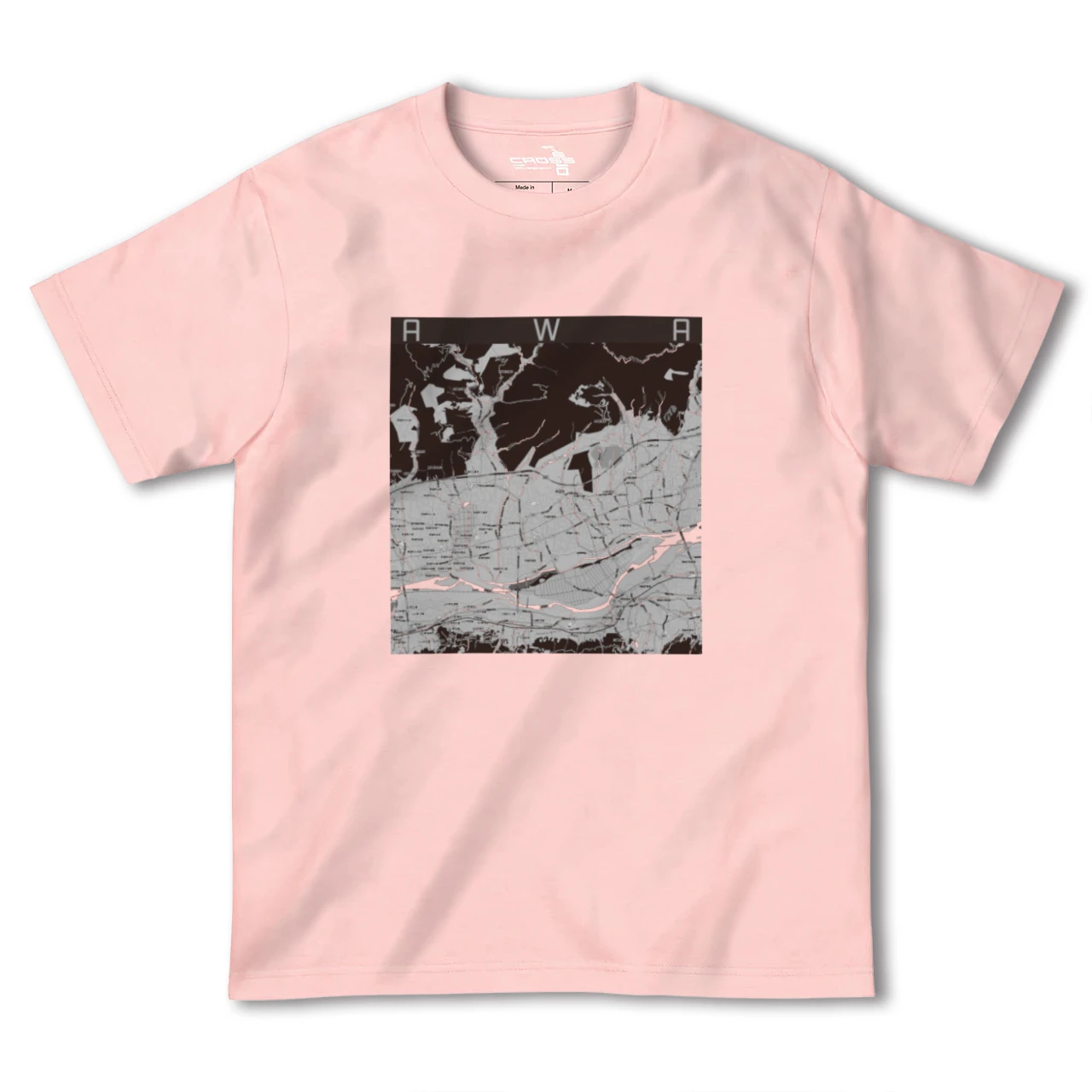 【阿波(徳島県)】地図柄ヘビーウェイトTシャツ