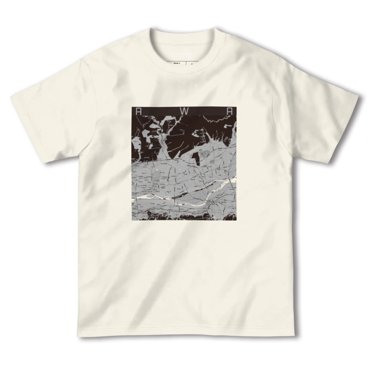【阿波(徳島県)】地図柄ヘビーウェイトTシャツ