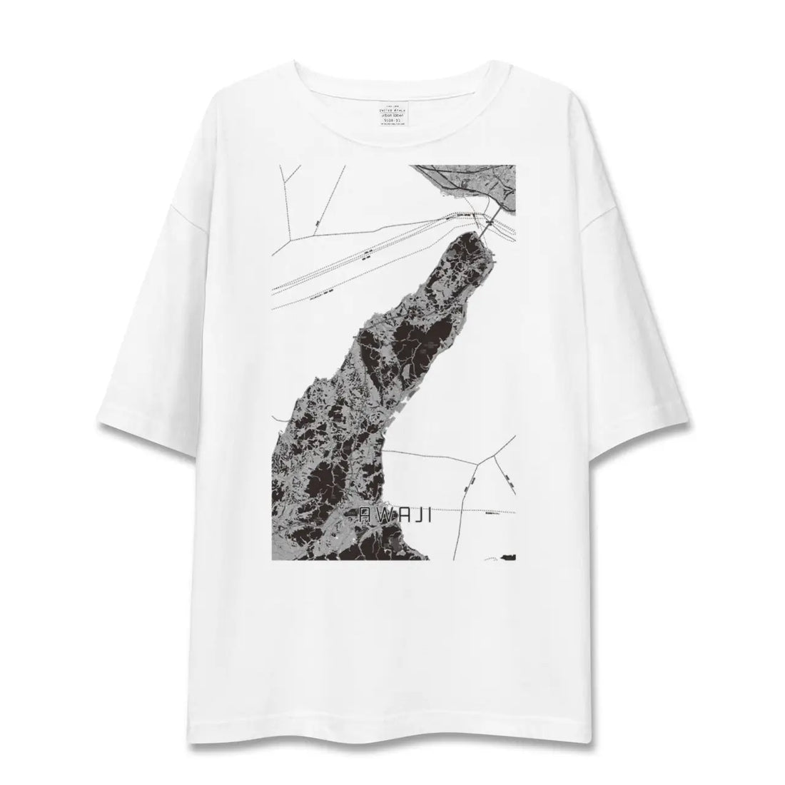 【淡路(兵庫県)】地図柄ビッグシルエットTシャツ