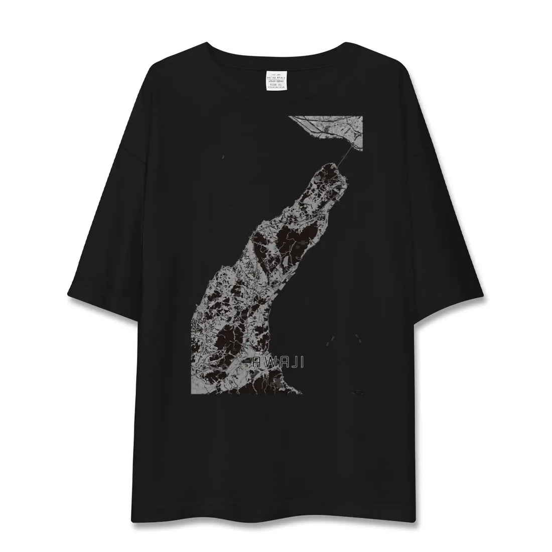 【淡路(兵庫県)】地図柄ビッグシルエットTシャツ
