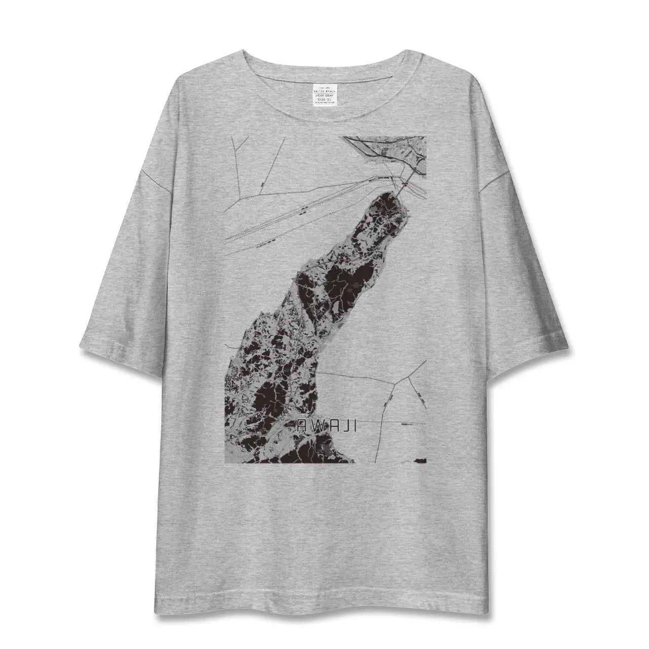 【淡路(兵庫県)】地図柄ビッグシルエットTシャツ