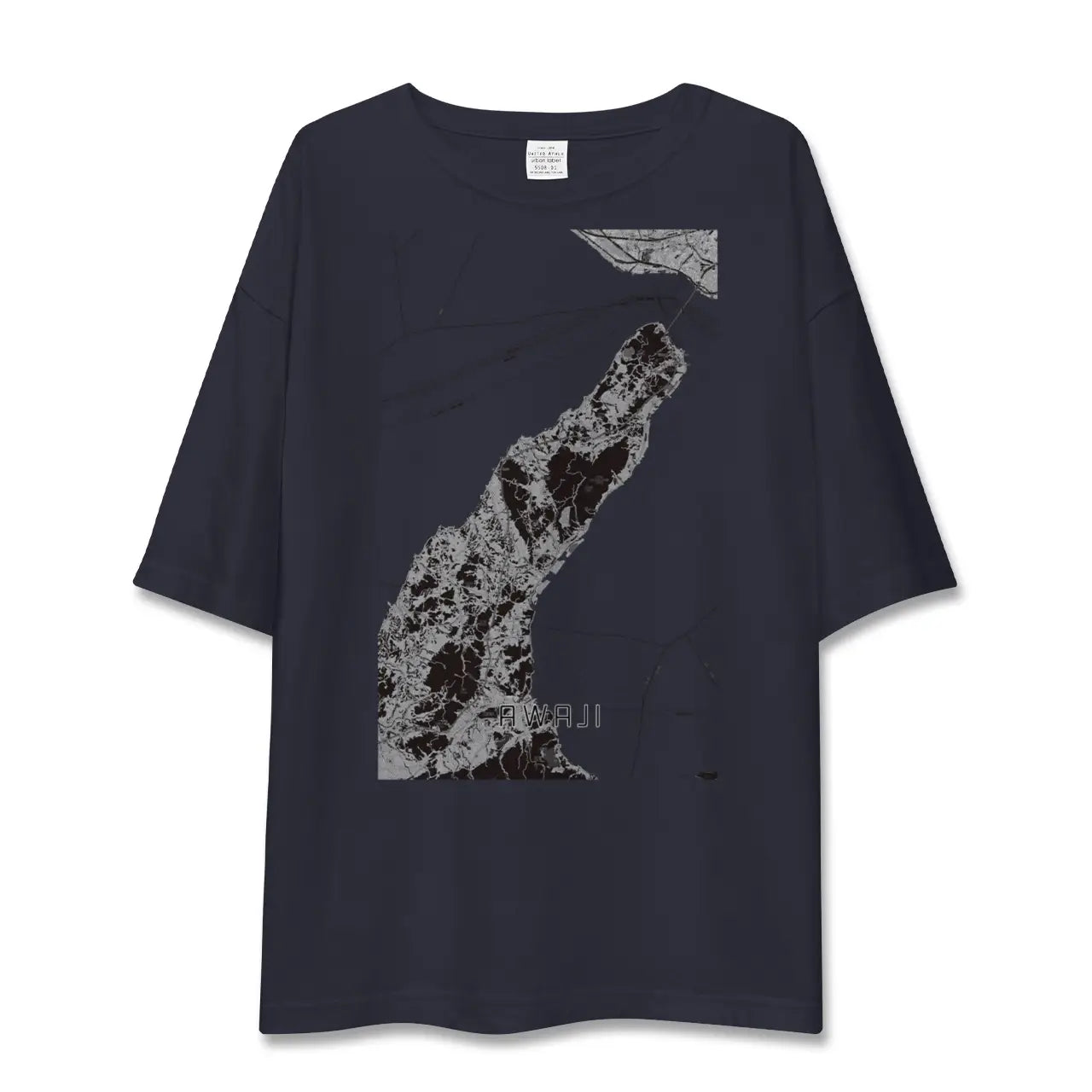 【淡路(兵庫県)】地図柄ビッグシルエットTシャツ
