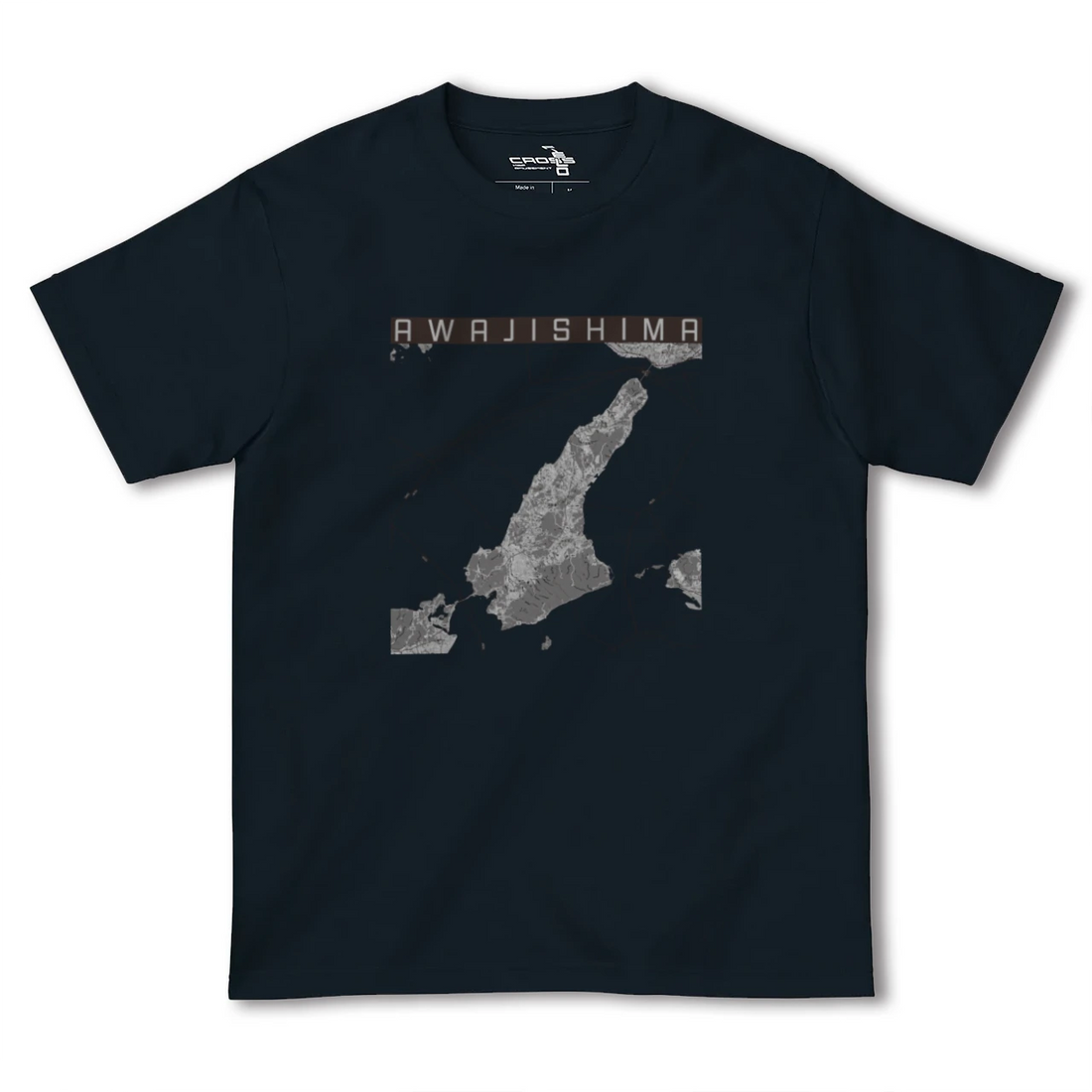 【淡路島2(兵庫県)】地図柄ヘビーウェイトTシャツ