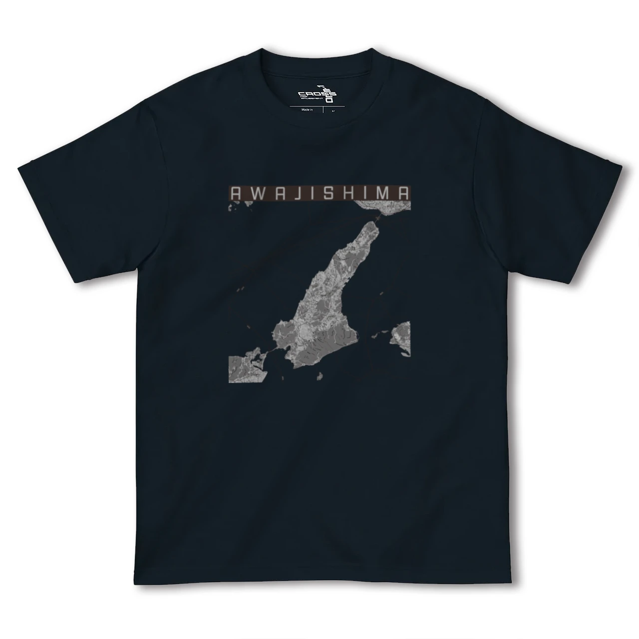 【淡路島2(兵庫県)】地図柄ヘビーウェイトTシャツ