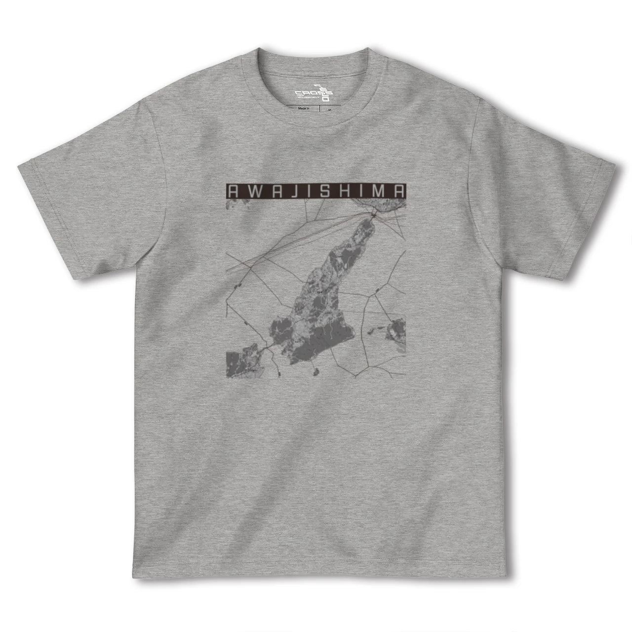 【淡路島2(兵庫県)】地図柄ヘビーウェイトTシャツ