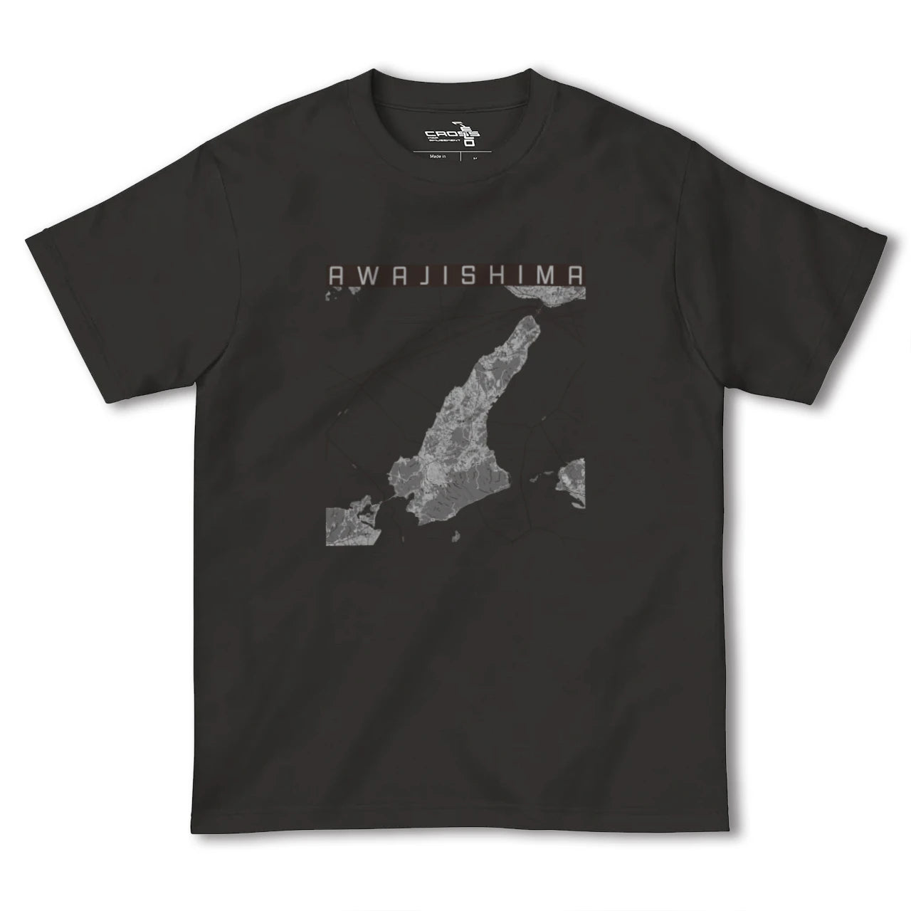 【淡路島2(兵庫県)】地図柄ヘビーウェイトTシャツ