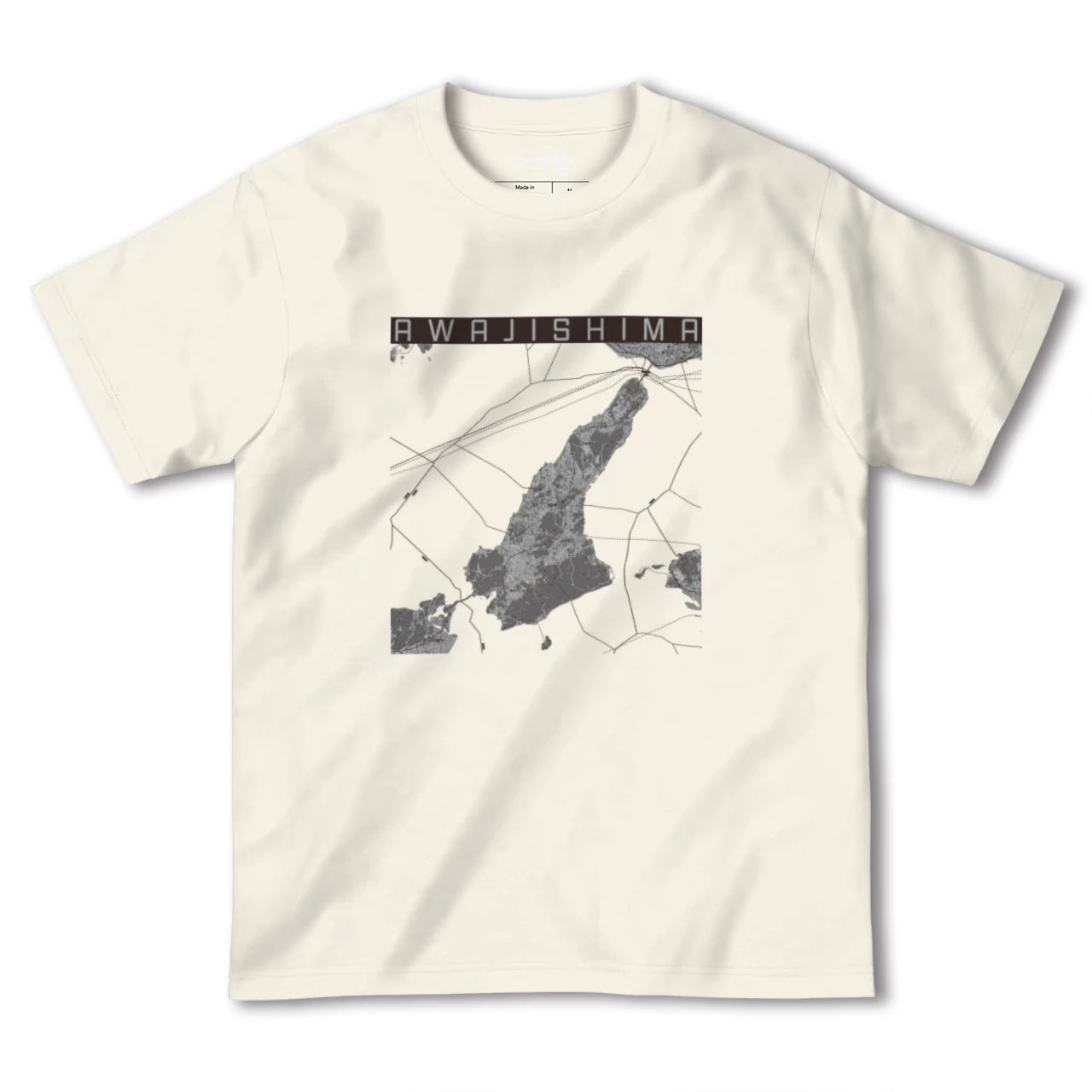 【淡路島2(兵庫県)】地図柄ヘビーウェイトTシャツ
