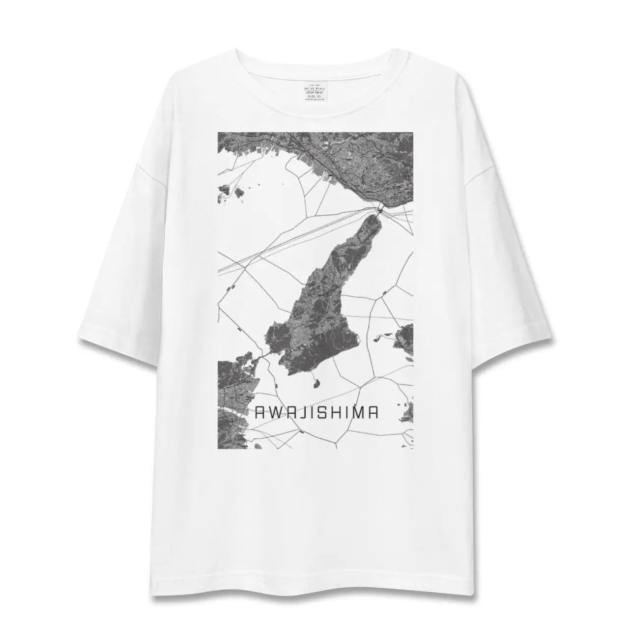 【淡路島2(兵庫県)】地図柄ビッグシルエットTシャツ