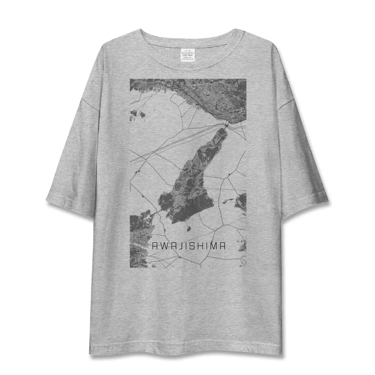 【淡路島2(兵庫県)】地図柄ビッグシルエットTシャツ