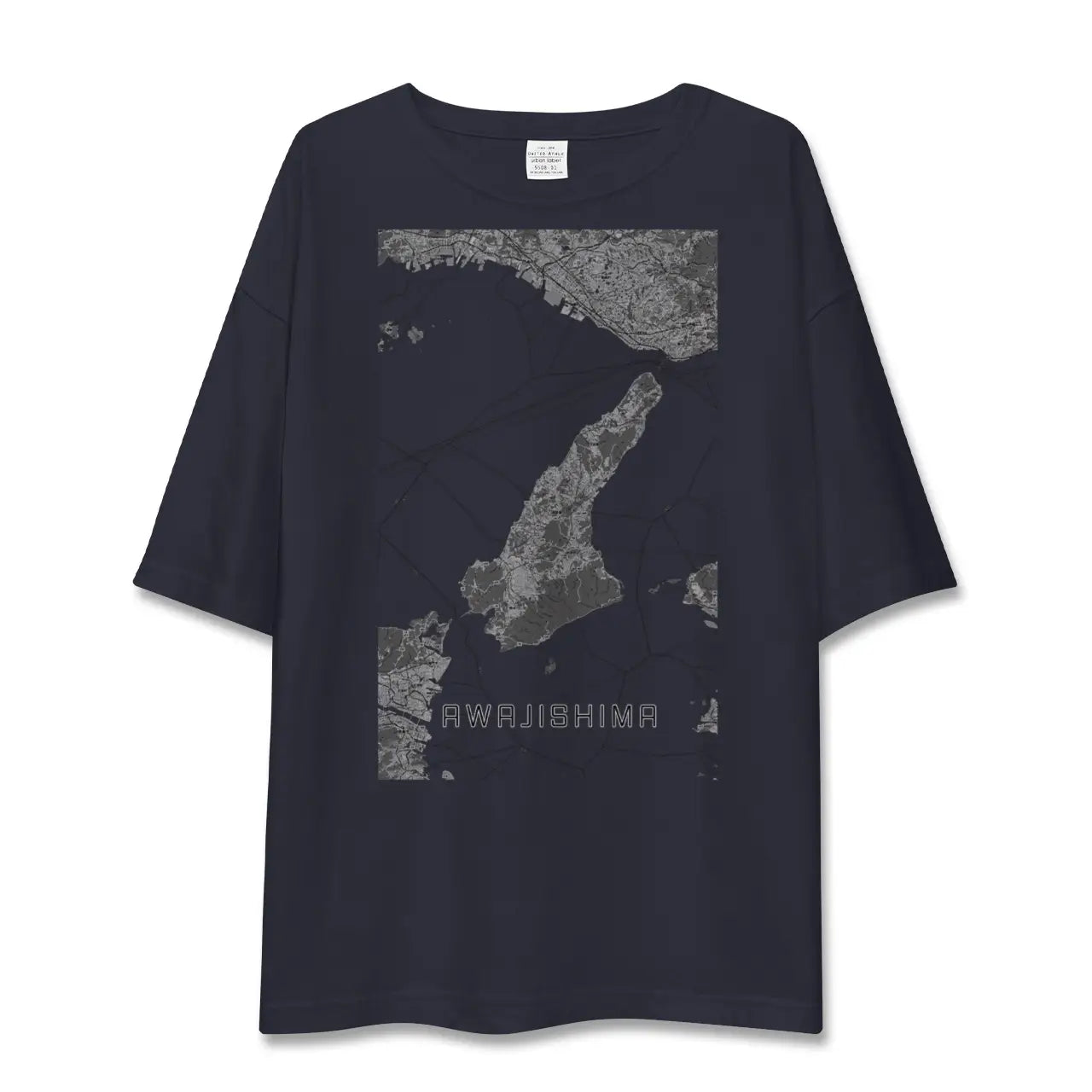 【淡路島2(兵庫県)】地図柄ビッグシルエットTシャツ