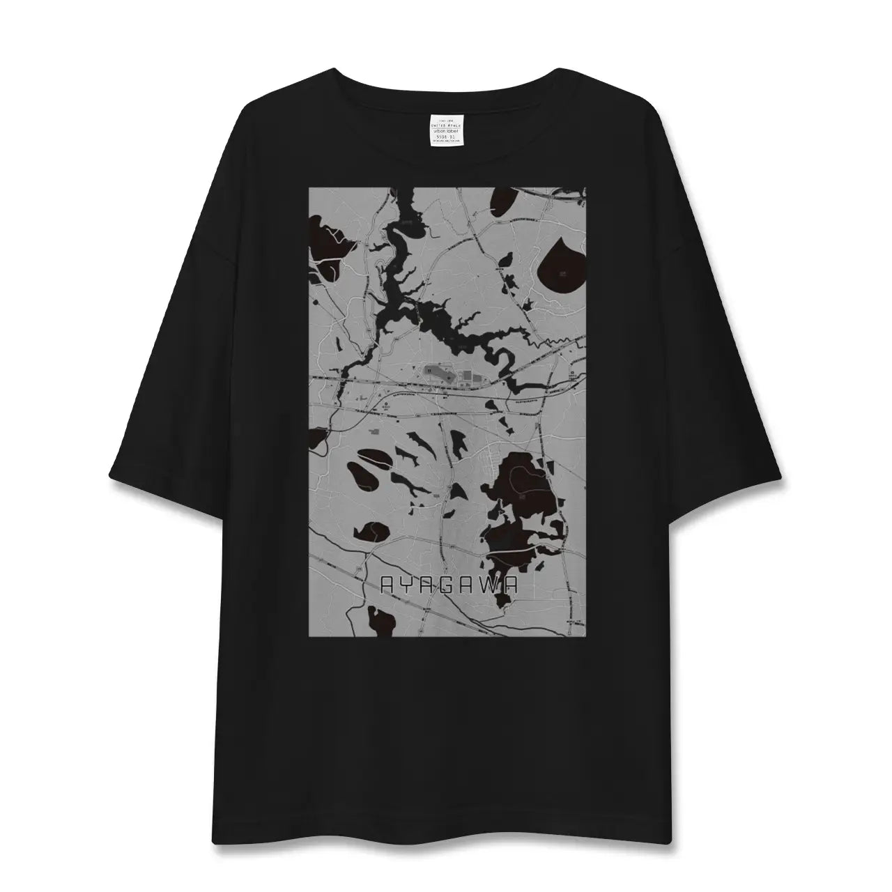 【綾川(香川県)】地図柄ビッグシルエットTシャツ