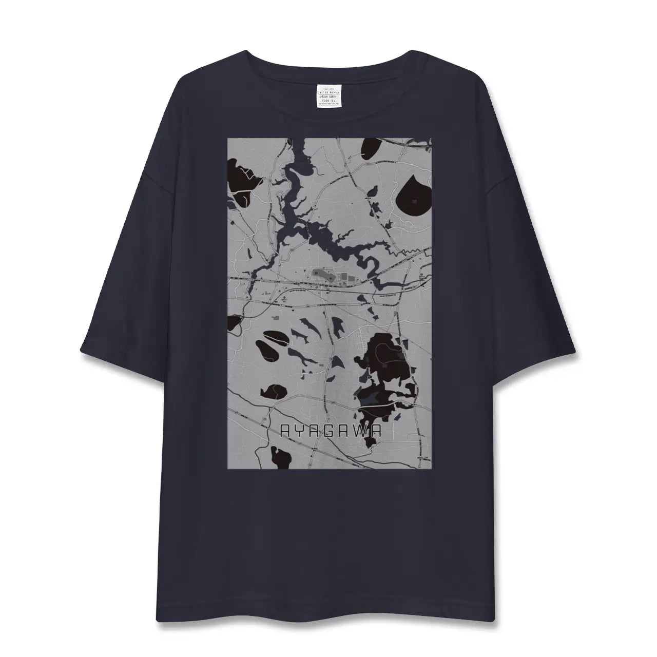 【綾川(香川県)】地図柄ビッグシルエットTシャツ